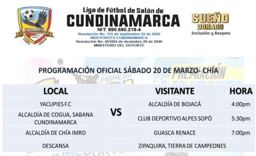 PROGRAMACION COPA ELITE