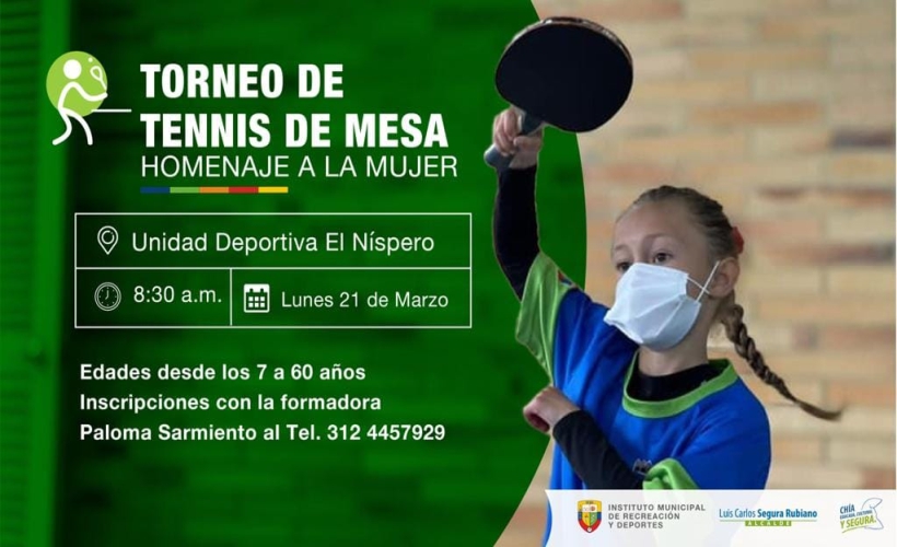 TORNEO TENIS DE MESA MES MUJER 16 MARZO